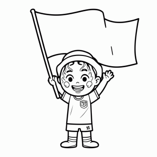 Torcedor do Canadá — Seleção do Canadá para Colorir