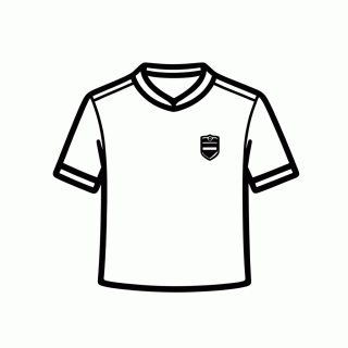 Camisa Titular do Catar para colorir