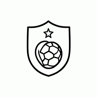 Escudo da Seleção do Catar para colorir