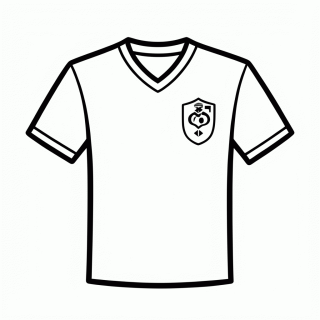 Camisa Reserva da Colômbia para colorir