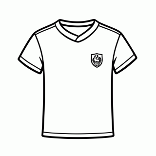 Camisa Titular da Colômbia para colorir