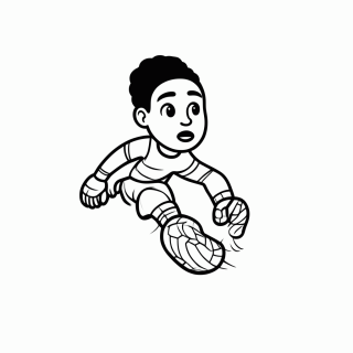 Goleiro da RD Congo para colorir