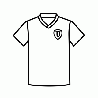 Camisa Reserva da Coreia do Sul para colorir
