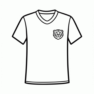 Camisa Titular da Coreia do Sul para colorir