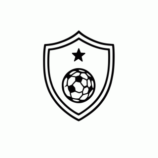 Escudo da Seleção da Coreia do Sul — Seleção da Coreia do Sul para Colorir