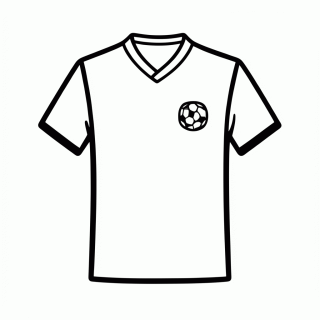 Camisa Reserva da Costa do Marfim para colorir