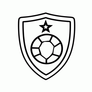 Escudo da Seleção da Croácia para colorir