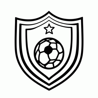 Escudo da Seleção de Curaçao — Seleção de Curaçao para Colorir