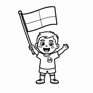 Torcedor de Curaçao — Seleção de Curaçao para Colorir
