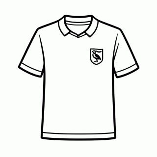 Camisa Titular do Equador para colorir