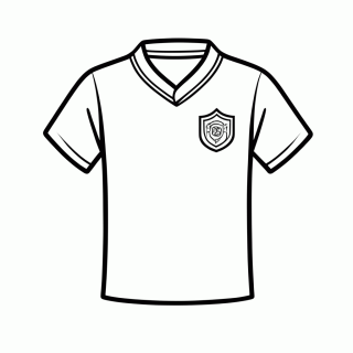Camisa Titular da Espanha para colorir