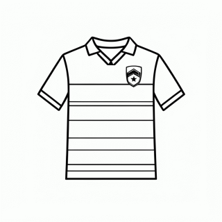 Camisa Titular dos Estados Unidos para colorir