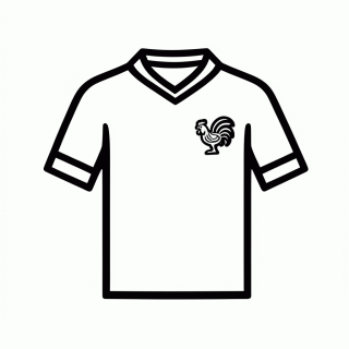 Camisa Titular da França para colorir