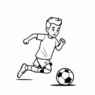 Kylian Mbappé (França) — Seleção da França para Colorir