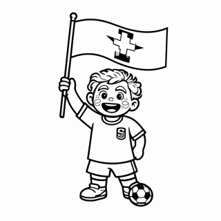 Torcedor da França — Seleção da França para Colorir