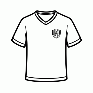 Camisa Reserva de Gana para colorir