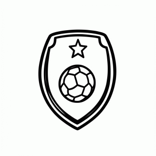Escudo da Seleção de Gana para colorir