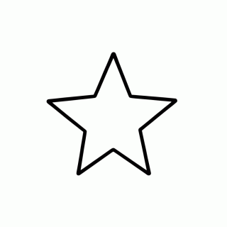 Estrela Negra de Gana para colorir
