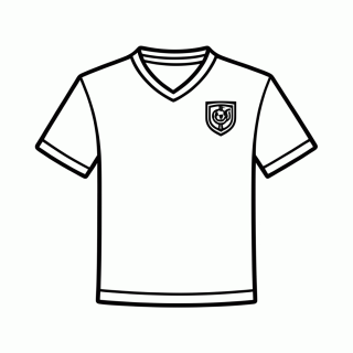 Camisa Reserva do Haiti para colorir