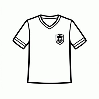 Camisa Titular do Haiti para colorir
