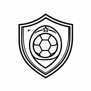 Escudo da Seleção do Haiti para colorir