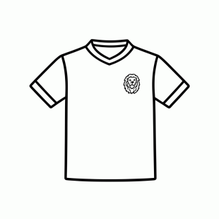 Camisa Titular da Holanda para colorir