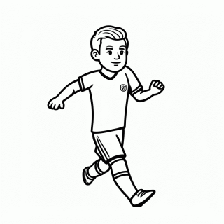 Virgil van Dijk (Holanda) para colorir