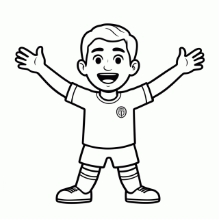 Jude Bellingham (Inglaterra) — Seleção da Inglaterra para Colorir