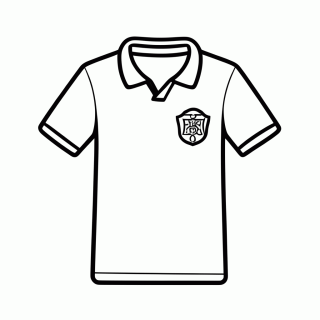 Camisa Titular do Irã para colorir