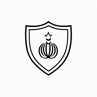 Escudo da Seleção do Irã — Seleção do Irã para Colorir