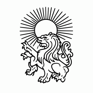 Leão Persa para colorir