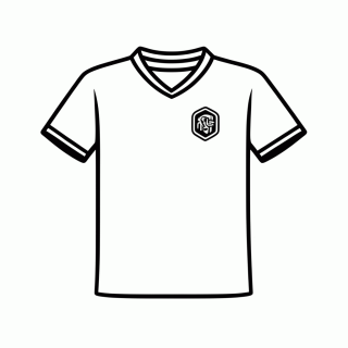 Camisa Titular do Iraque para colorir
