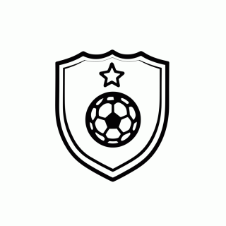 Escudo da Seleção do Iraque para colorir