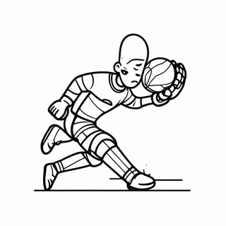 Goleiro do Iraque para colorir