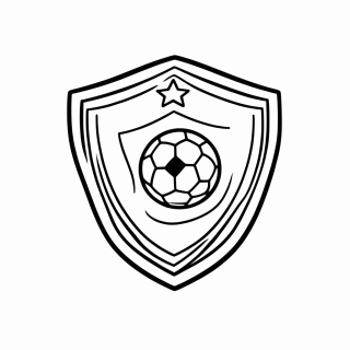 Escudo da Seleção do México — Seleção do México para Colorir