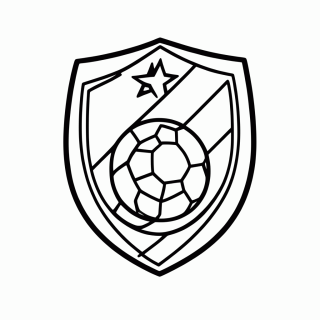 Escudo da Seleção da Noruega para colorir