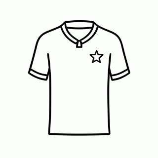 Camisa Titular do Panamá para colorir