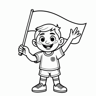 Torcedor do Panamá para colorir