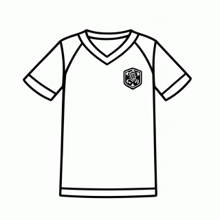 Camisa Reserva de Portugal para colorir