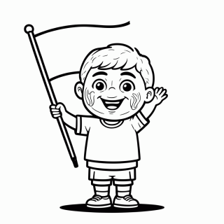 Torcedor de Portugal — Seleção de Portugal para Colorir