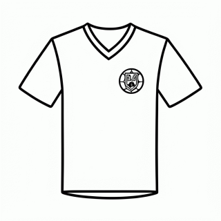 Camisa Reserva do Senegal para colorir