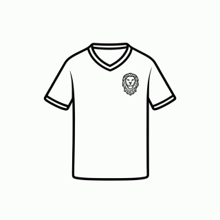 Camisa Titular do Senegal para colorir