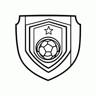 Escudo da Seleção da Suécia para colorir
