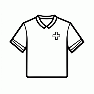 Camisa Titular da Suíça para colorir