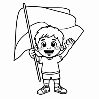 Torcedor da Suíça para colorir