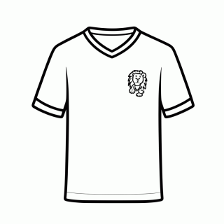 Camisa Titular da Tchéquia para colorir