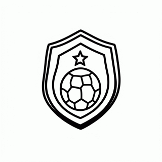 Escudo da Seleção da Tchéquia — Seleção da Tchéquia para Colorir