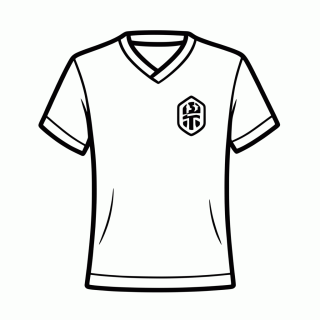 Camisa Reserva da Tunísia para colorir