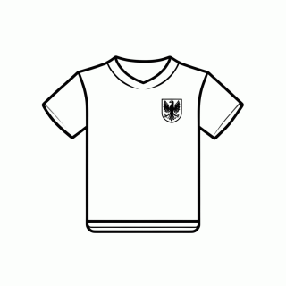 Camisa Titular da Tunísia para colorir