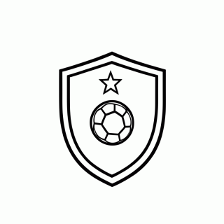 Escudo da Seleção da Tunísia para colorir